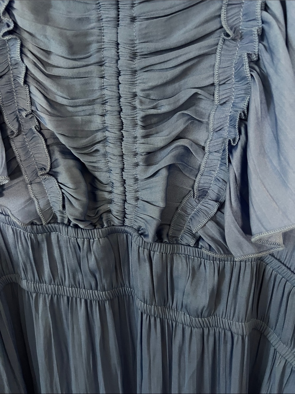 Philosophy Cornflower Blue Ruffle-Tier Maxi Dress - Picture 5 of 7